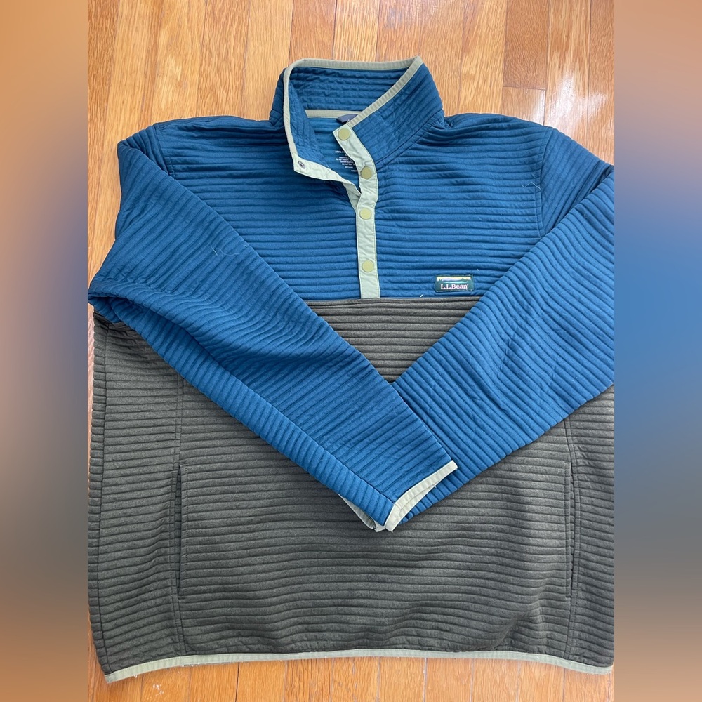 Men's XXL Tall LLBean quarter button up